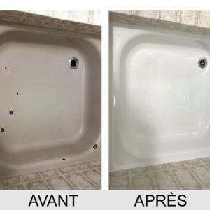 Réalisations de réémaillage de baignoires et douches en Suisse