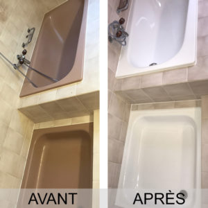 Réalisations de réémaillage de baignoires et douches en Suisse